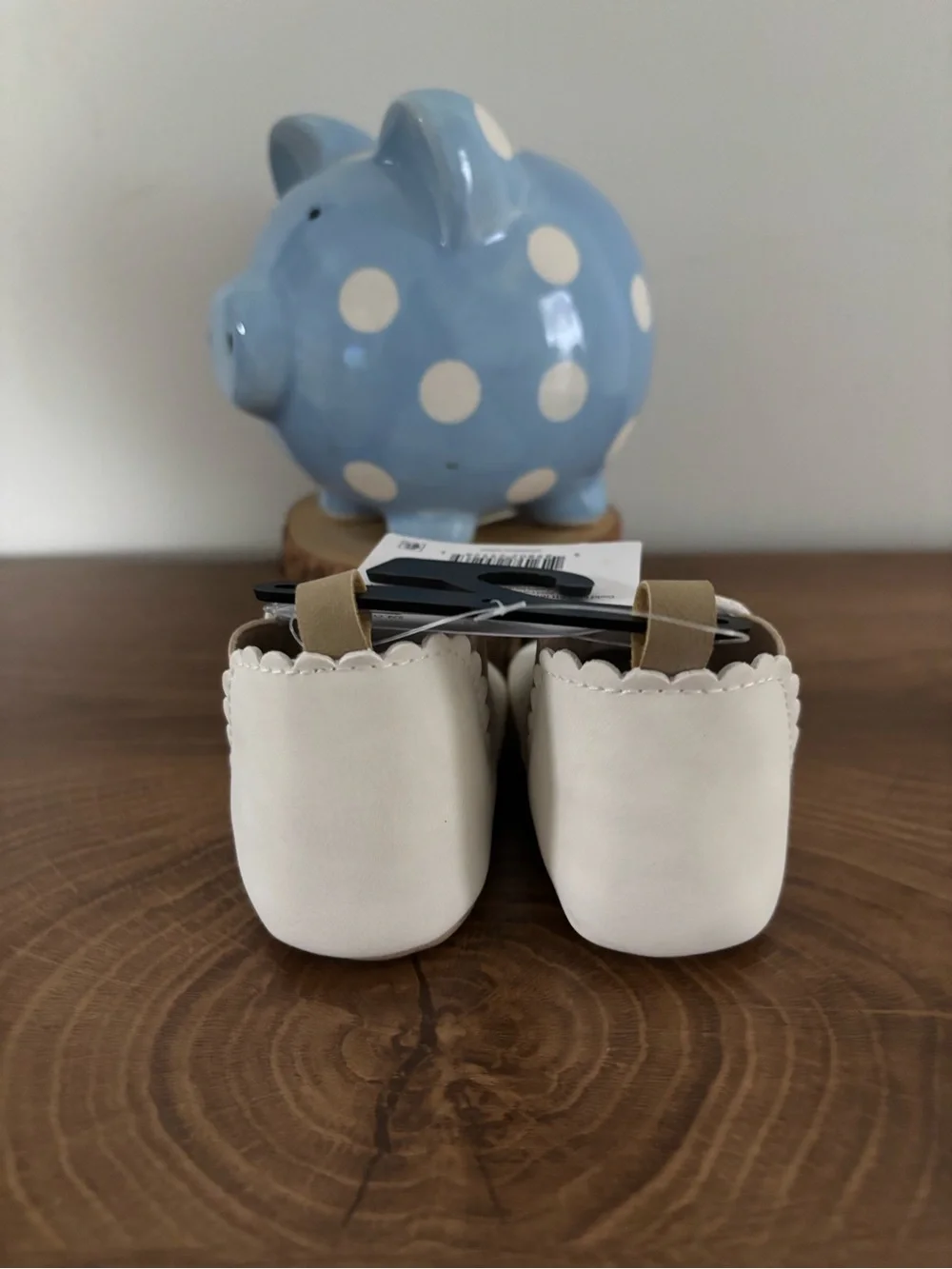 Carter's White Baby Soft Slip-On Shoes